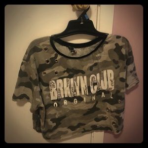 Camo crop top